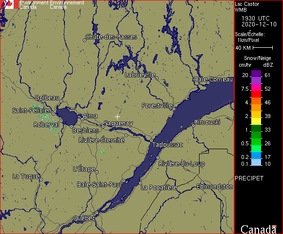 Radar, courtesy of Environment Canada Radar, courtesy of Environment Canada